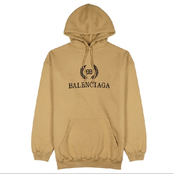 balenciaga tan hoodie